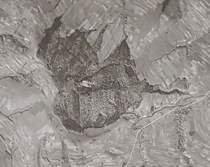 A subsection of one of the photos that shows a specific hilltop