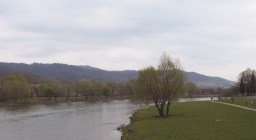 A photo of the San River near Sanok